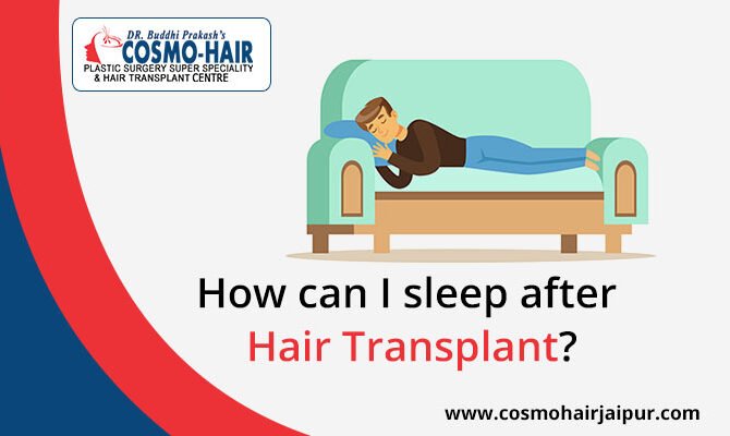How can I sleep after a hair transplant?